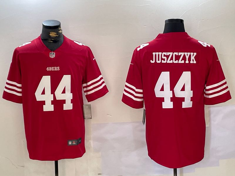 Men San Francisco 49ers #44 Juszczyk Red 2024 Nike Vapor Limited NFL Jersey style 1